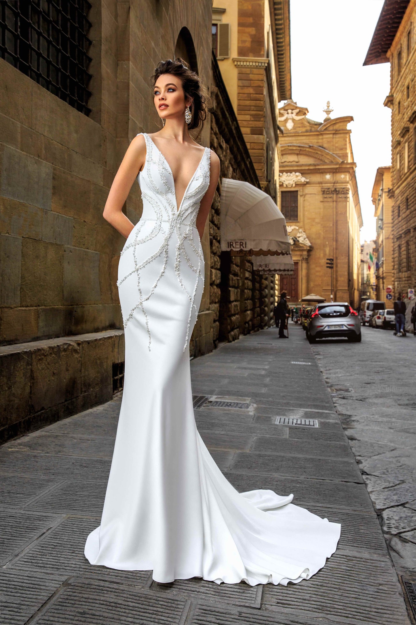 Cassandra Fedele — wedding dress by Innocentia