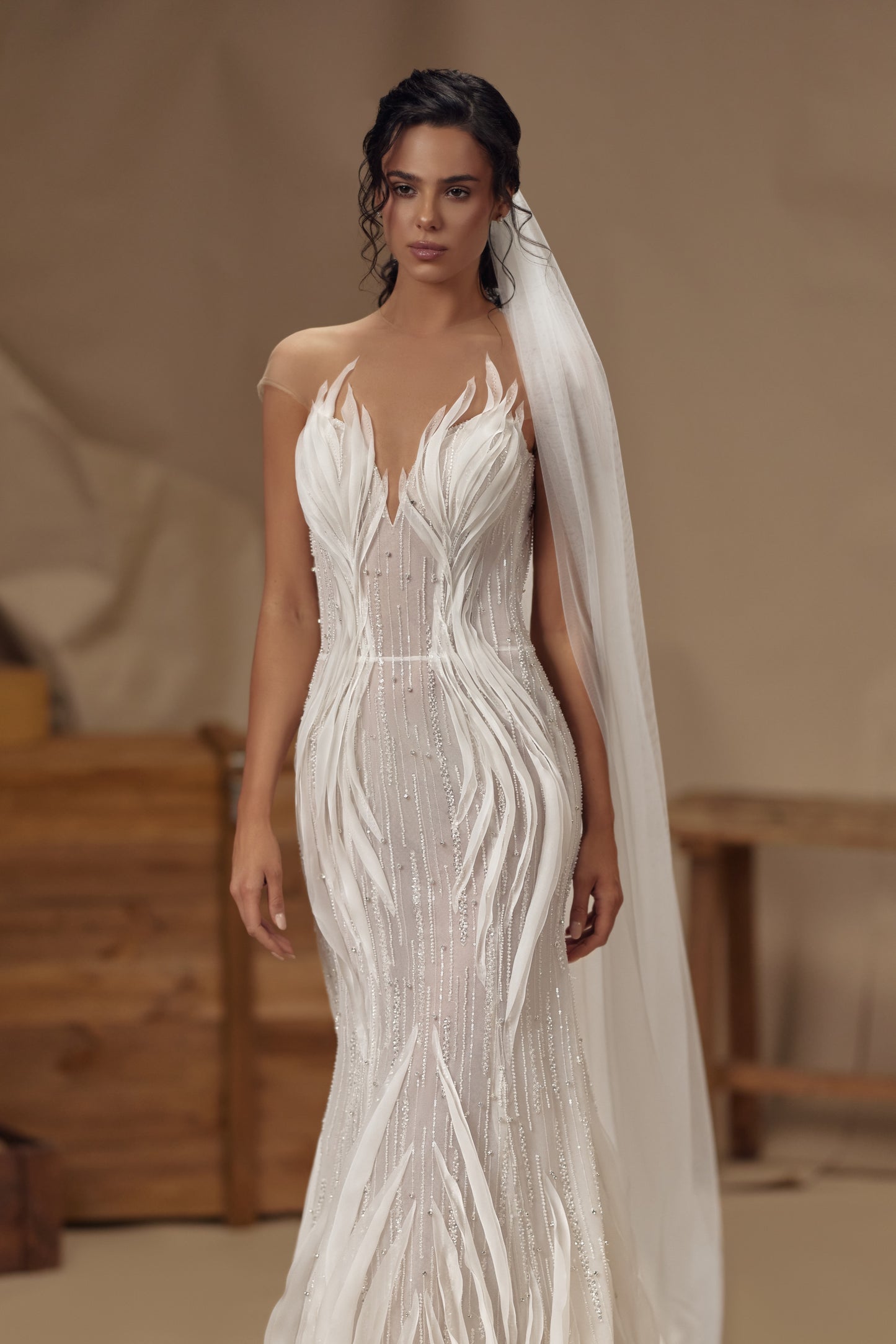 Cleo de Merode — wedding dress by Innocentia