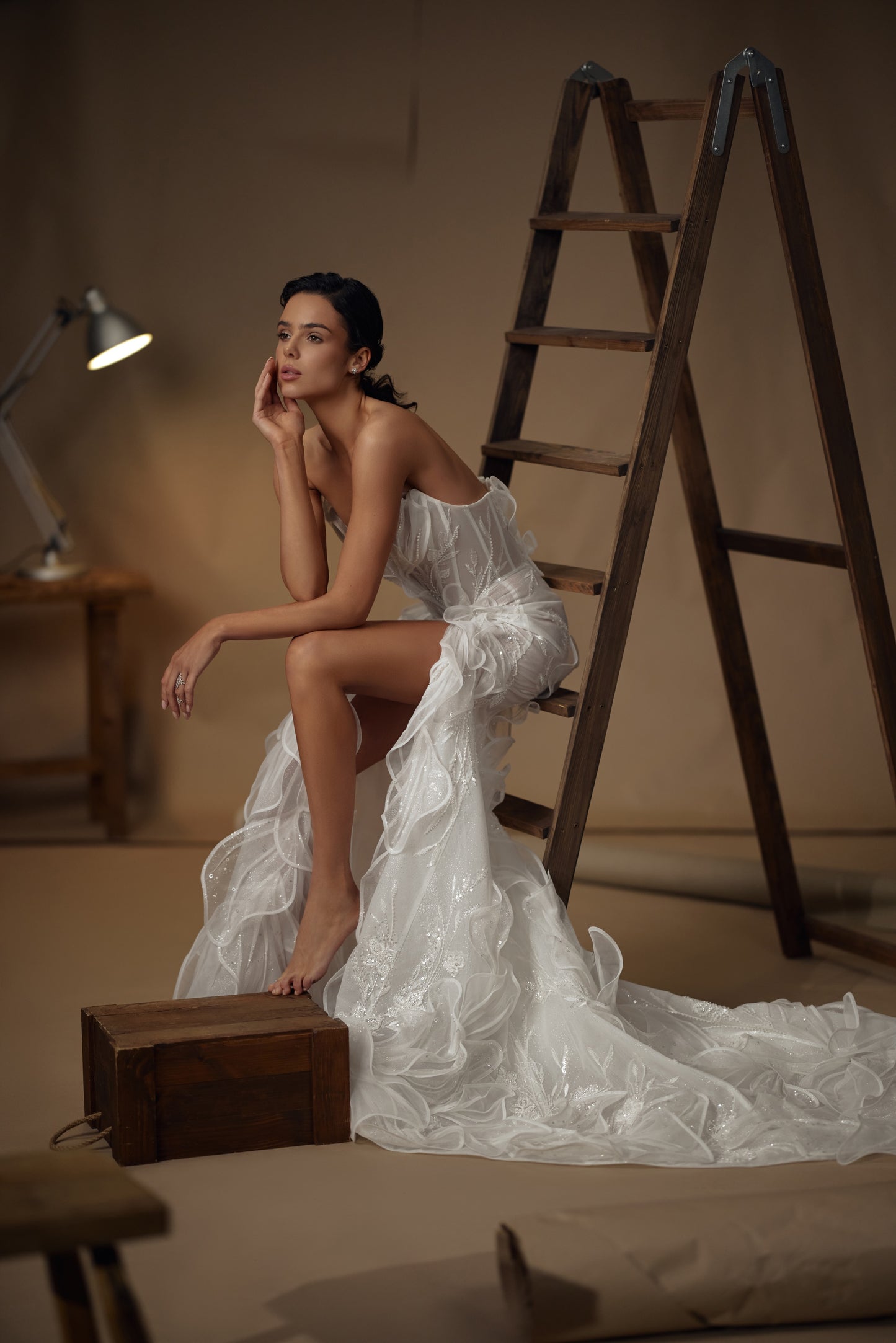 Isabella Brant — wedding dress by Innocentia