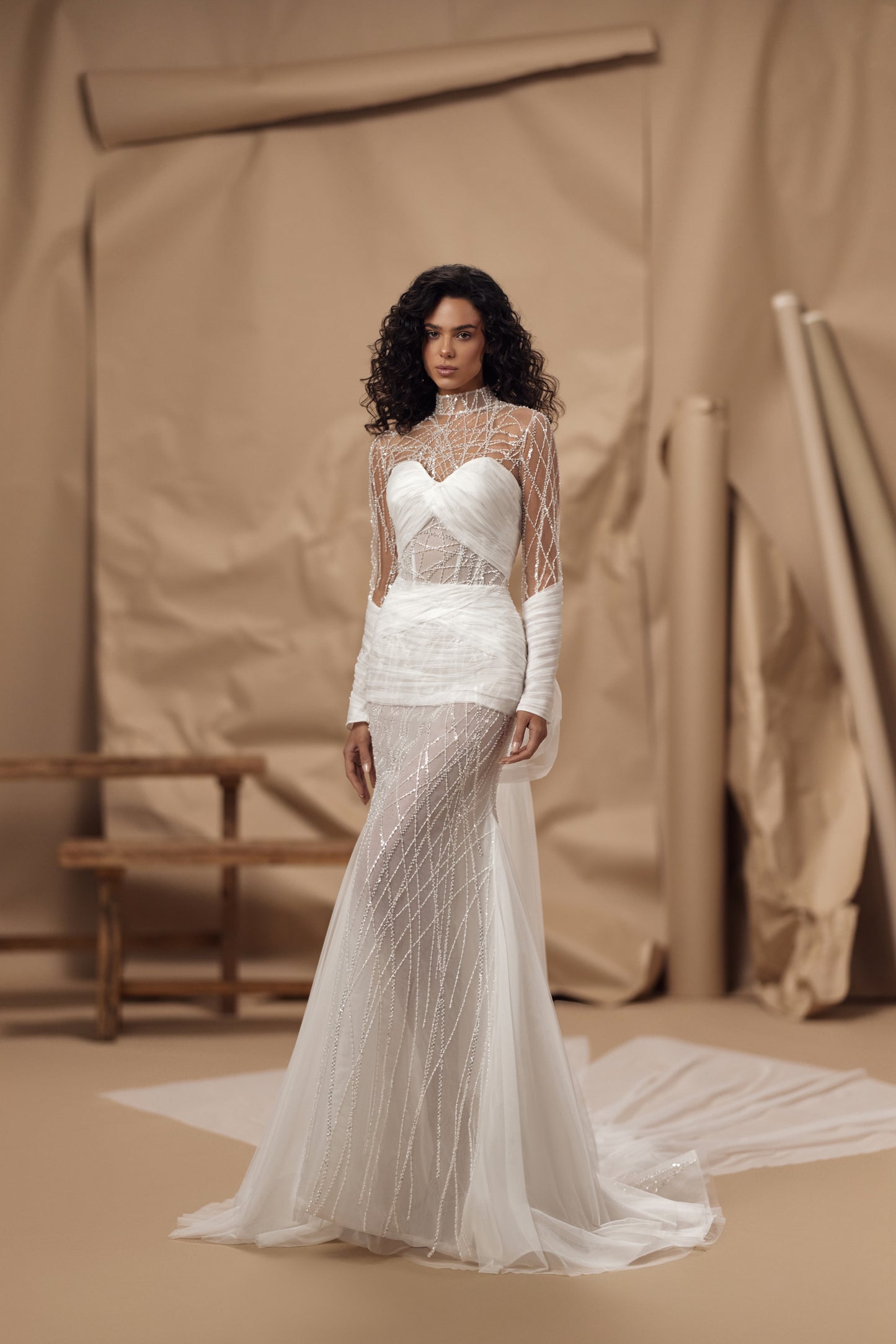 Caroline Otero — wedding dress by Innocentia