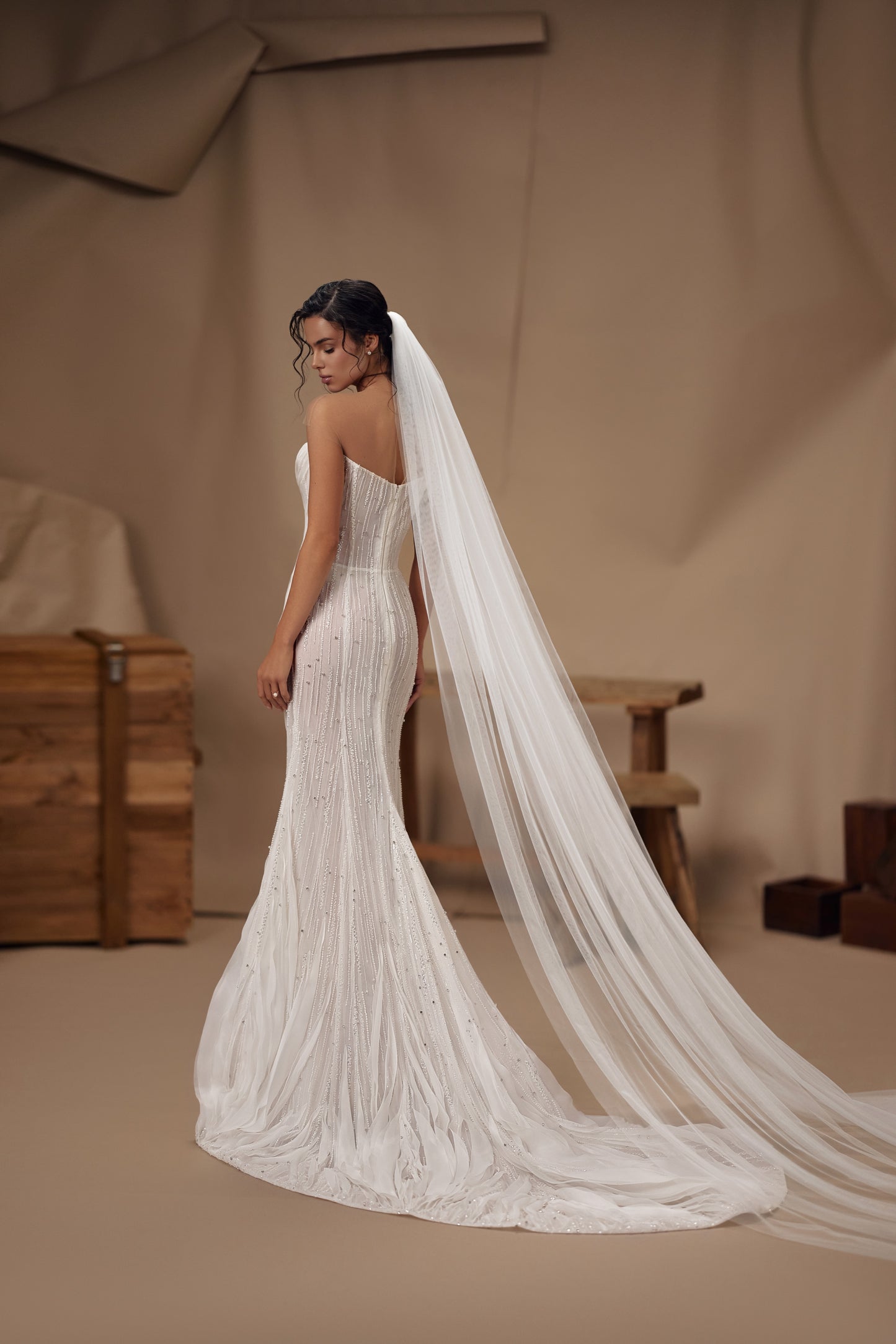 Cleo de Merode — wedding dress by Innocentia