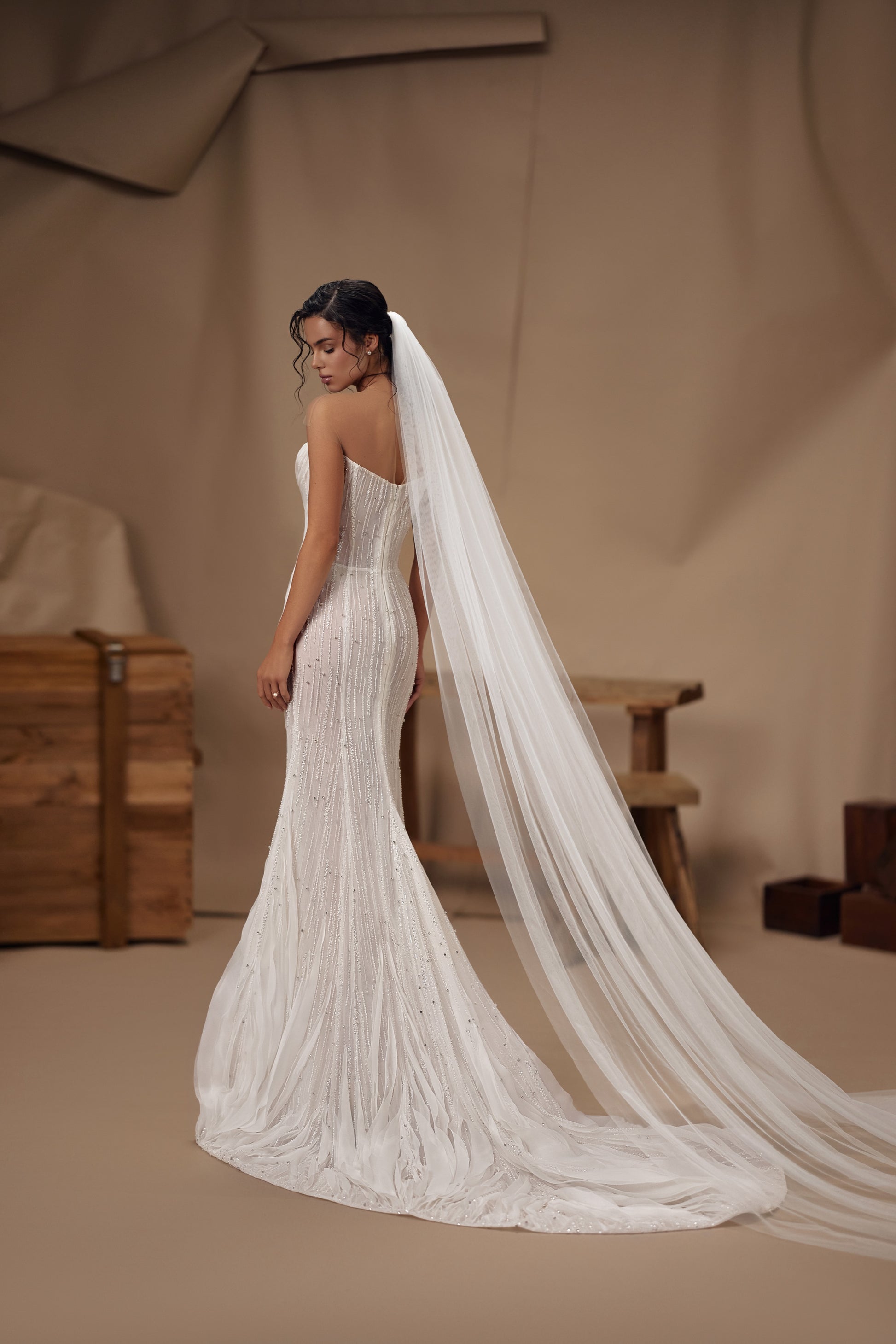 Cleo de Merode — wedding dress by Innocentia