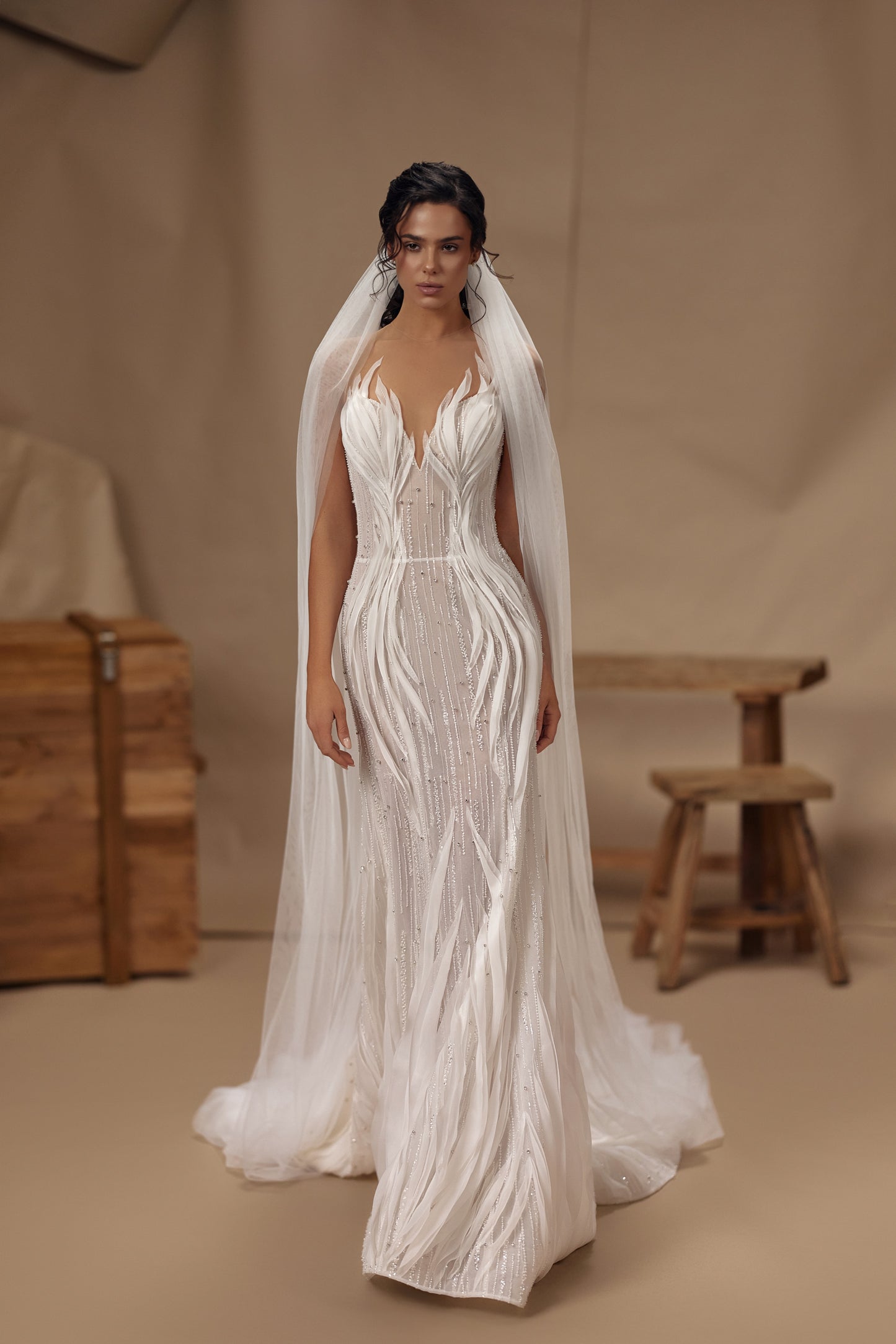 Cleo de Merode — wedding dress by Innocentia