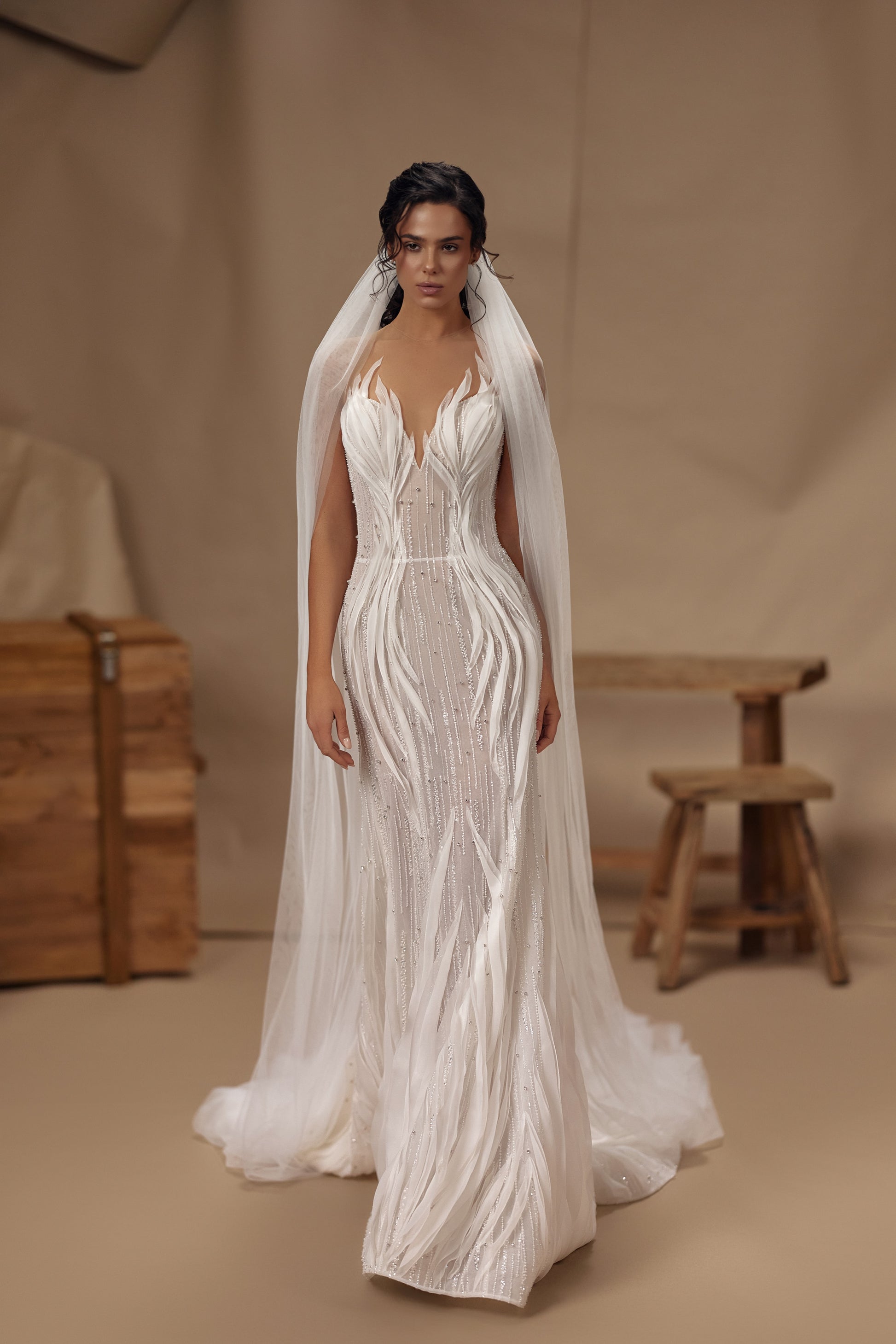 Cleo de Merode — wedding dress by Innocentia