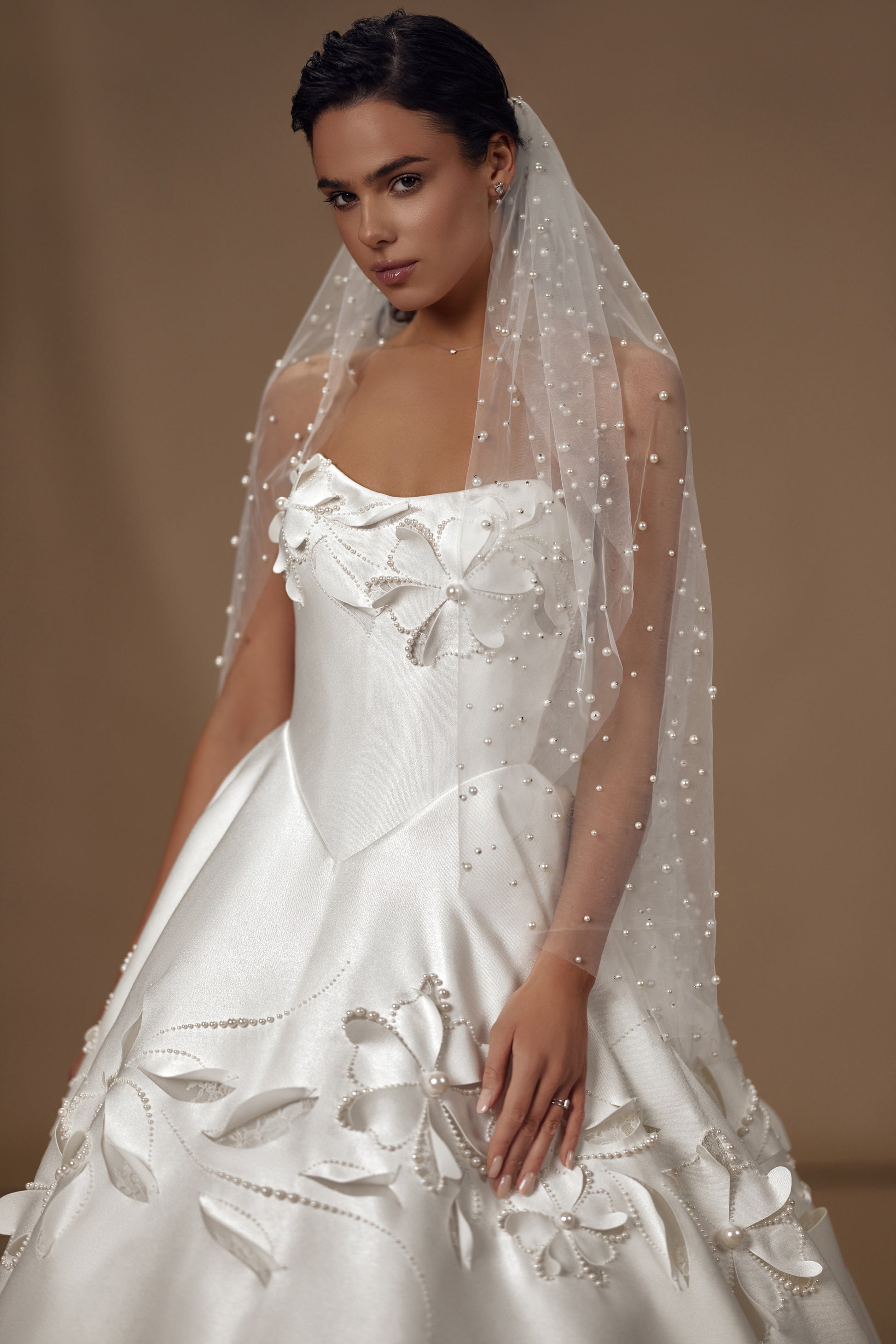 Lee Miller — wedding dress by Innocentia