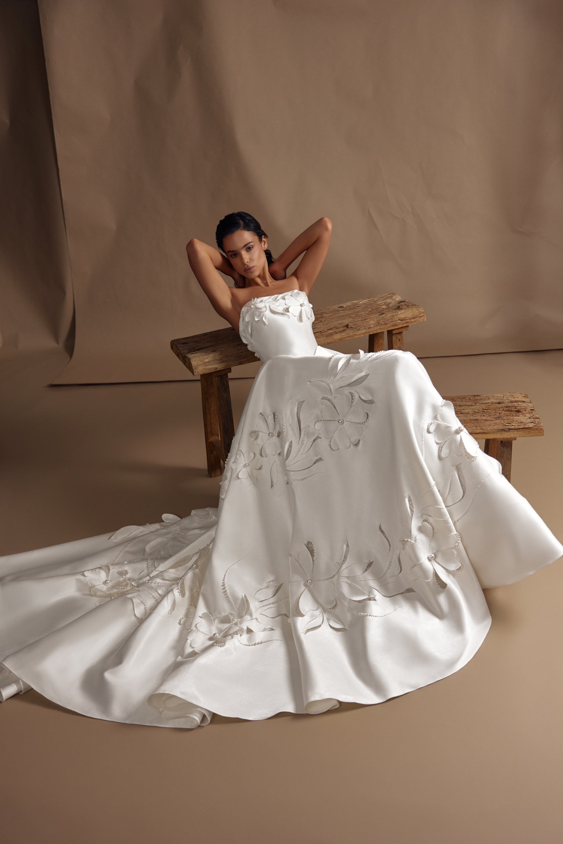 Lee Miller — wedding dress by Innocentia